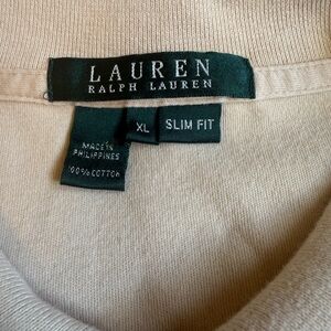 Lauren Ralph Lauren Slim Fit Women’s Polo in Cream